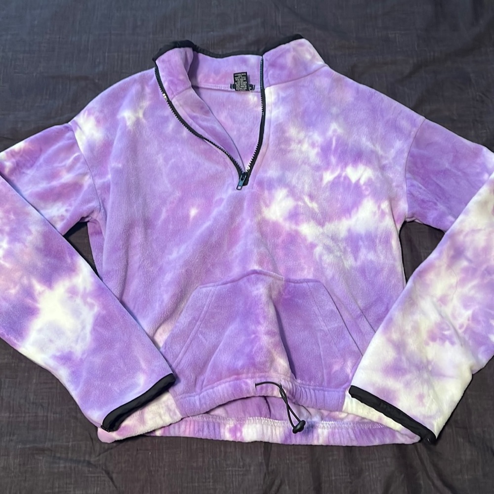 Purple quarter zip